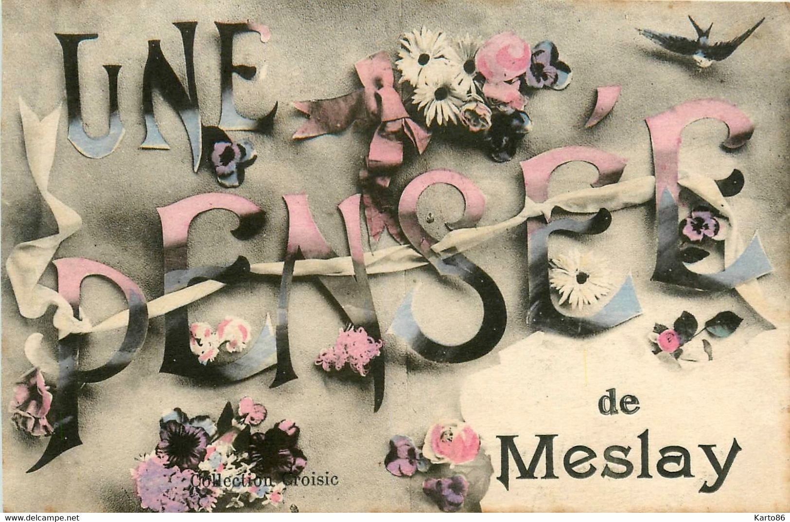 Meslay * Une Pensée De La Commune * Souvenir - Meslay Du Maine