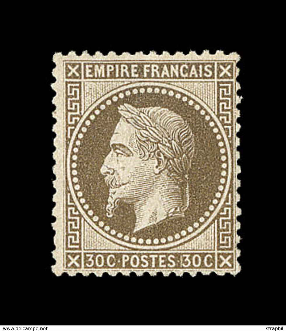 * NAPOLEON LAURE - * - N°30 - 30c Brun - Signé Calves + Certif La Postale - TB - 1863-1870 Napoleon III With Laurels