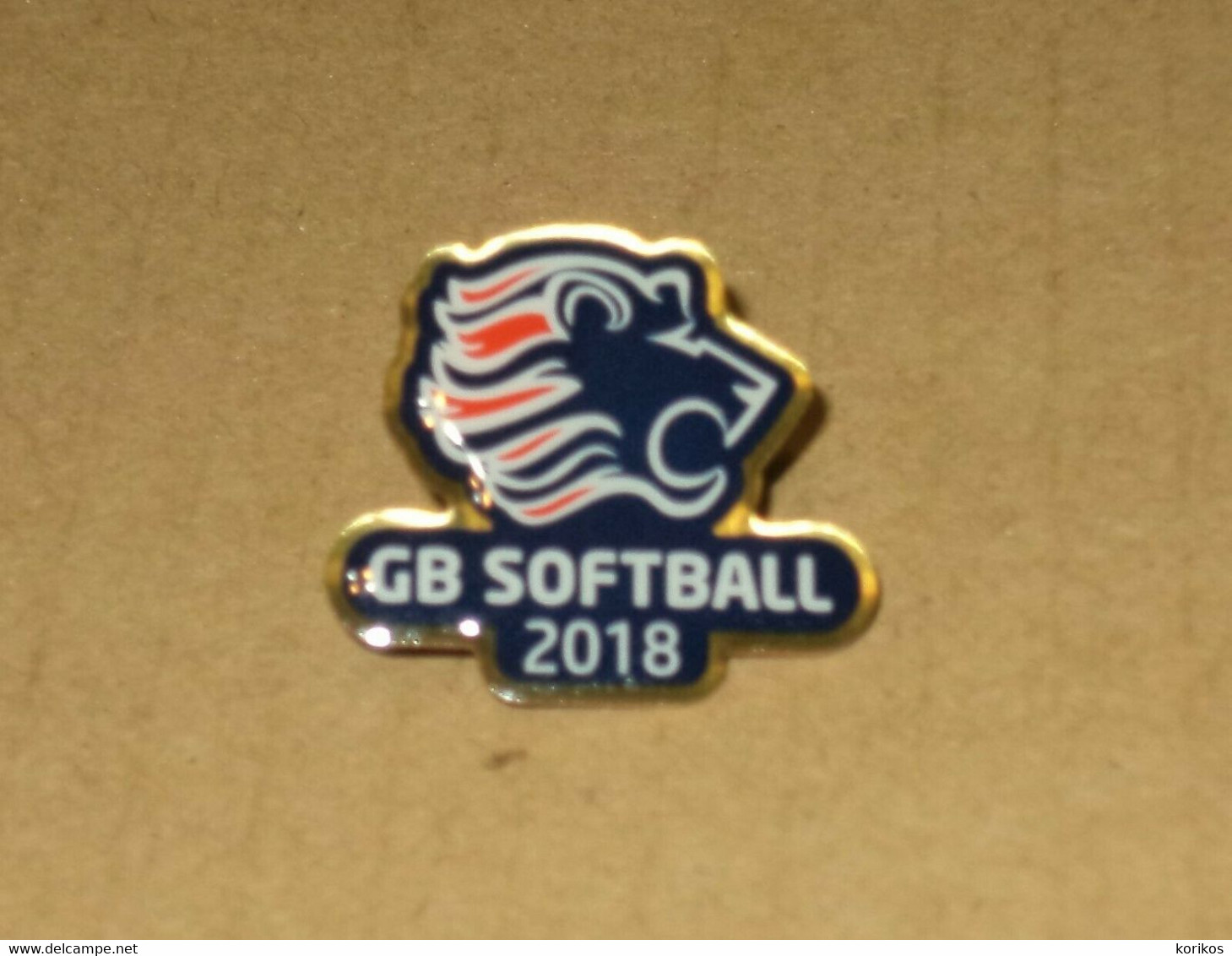 GREAT BRITAIN SOFTBALL NATIONAL TEAM FEDERATION PIN – UNITED KINGDOM - Kleding, Souvenirs & Andere