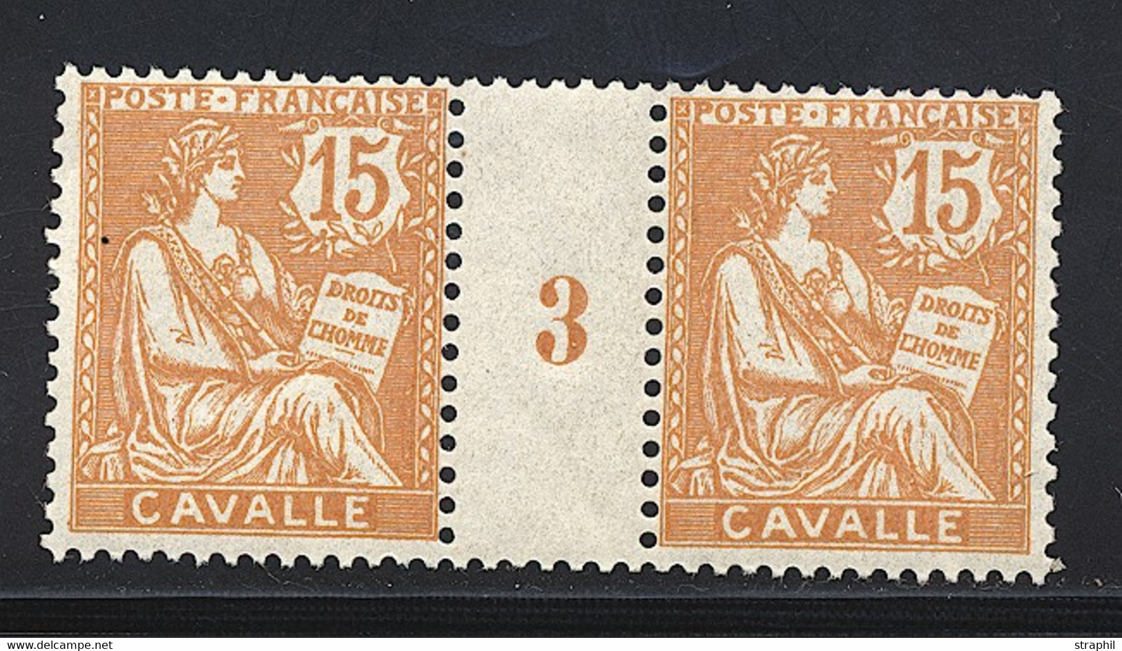 ** CAVALLE - ** - N°12 - 15c Orange - Mill.3 - TB - Other & Unclassified