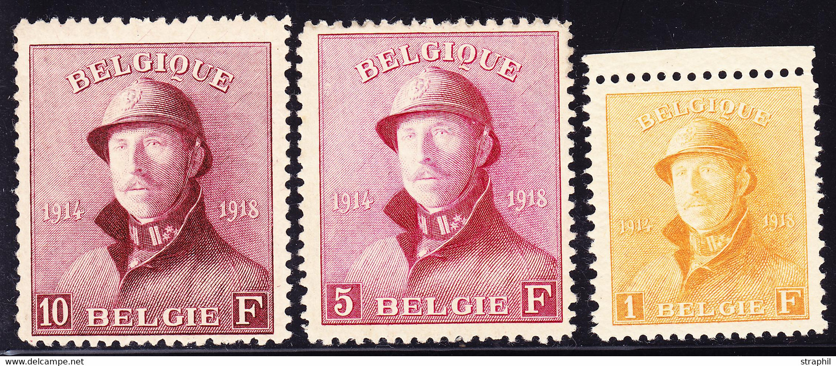 ** BELGIQUE - ** - N°175, 177/78 - B/TB - 1915-1920 Albert I