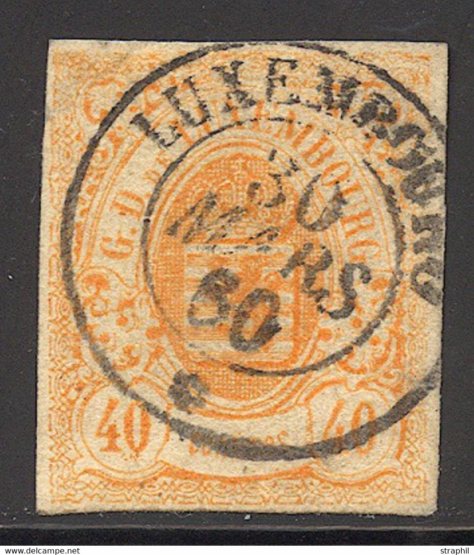 O LUXEMBOURG - O - N°11 - 40c Rge Orange - TB - 1859-1880 Coat Of Arms