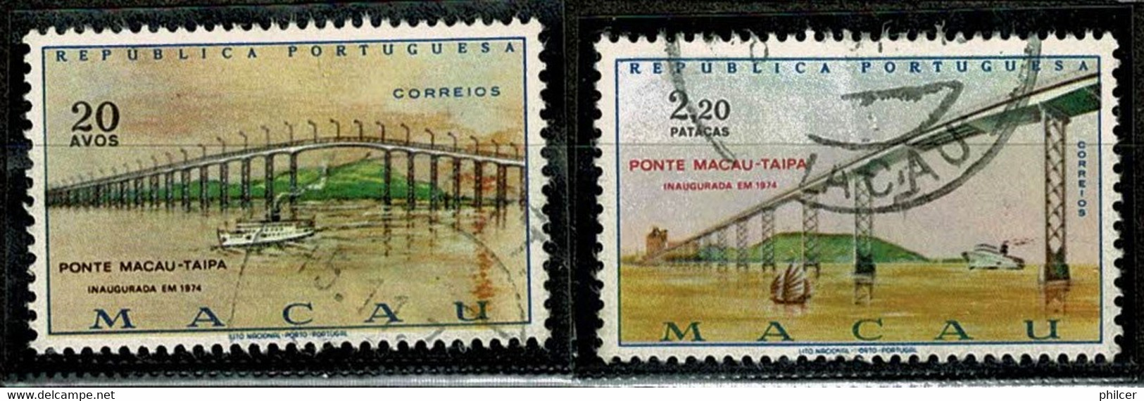 Macau, 1974, # 435/6, Used - Usados