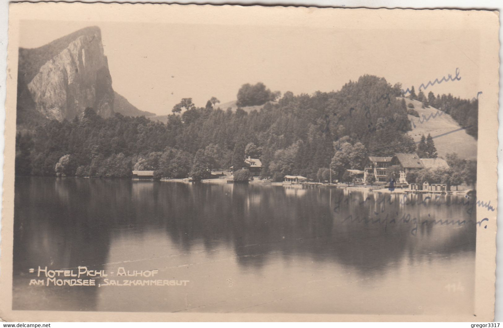 B2174) Hotel PICHL AUHOF Am MONDSEE - Salzkammergut - Tolle Alte AK FELDPOST LOIBICHL 1.04.1944 - Mondsee