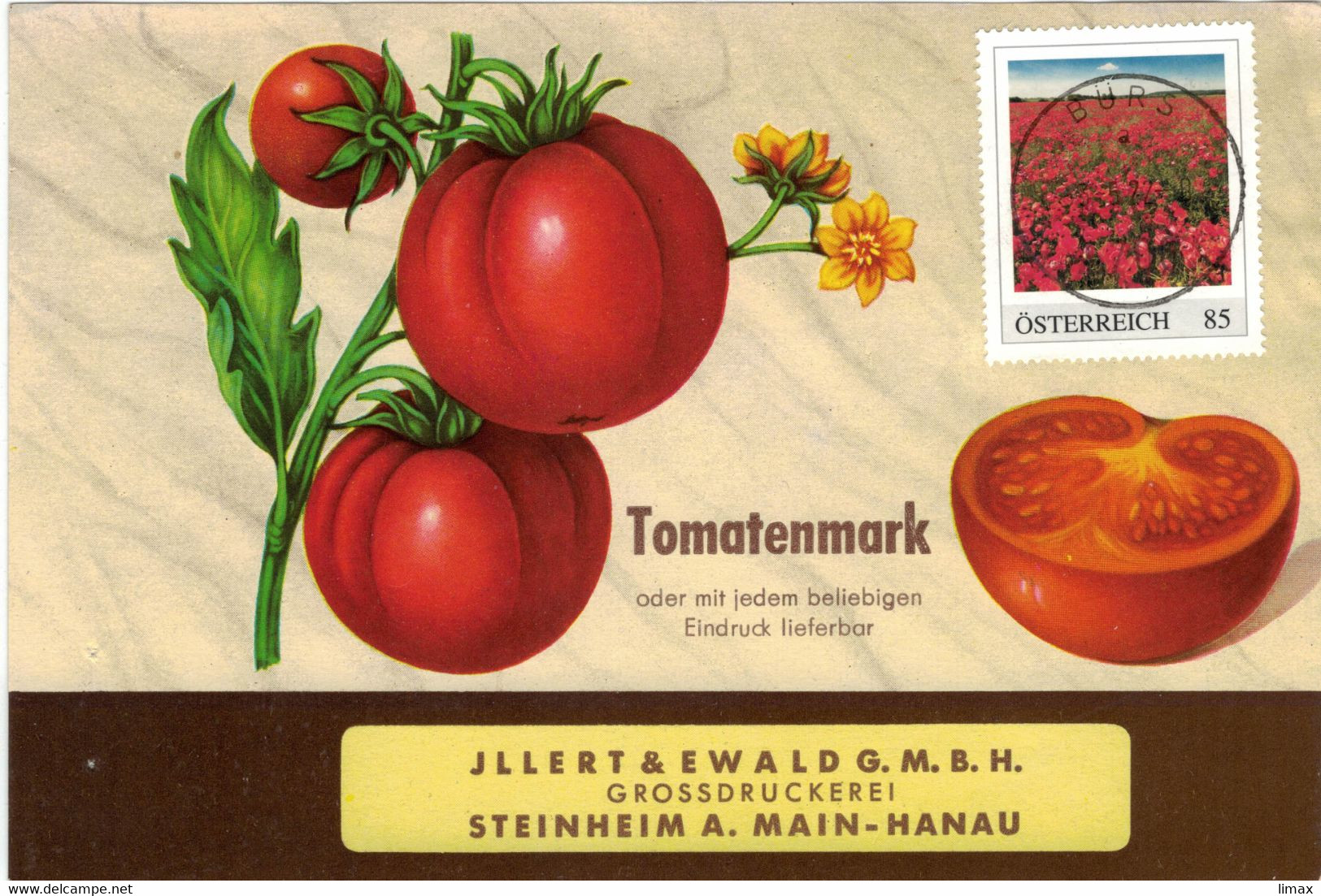 Tomaten Mohn-Blumen-Feld Bürs 2022 - Rot Rottöne - Brieven En Documenten