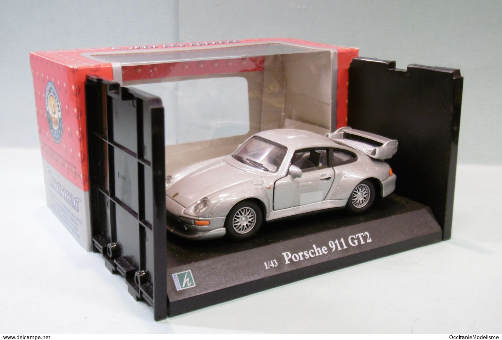 Cararama - PORSCHE 911 GT2 Gris Métallisé BO 1/43 - Cararama (Oliex)