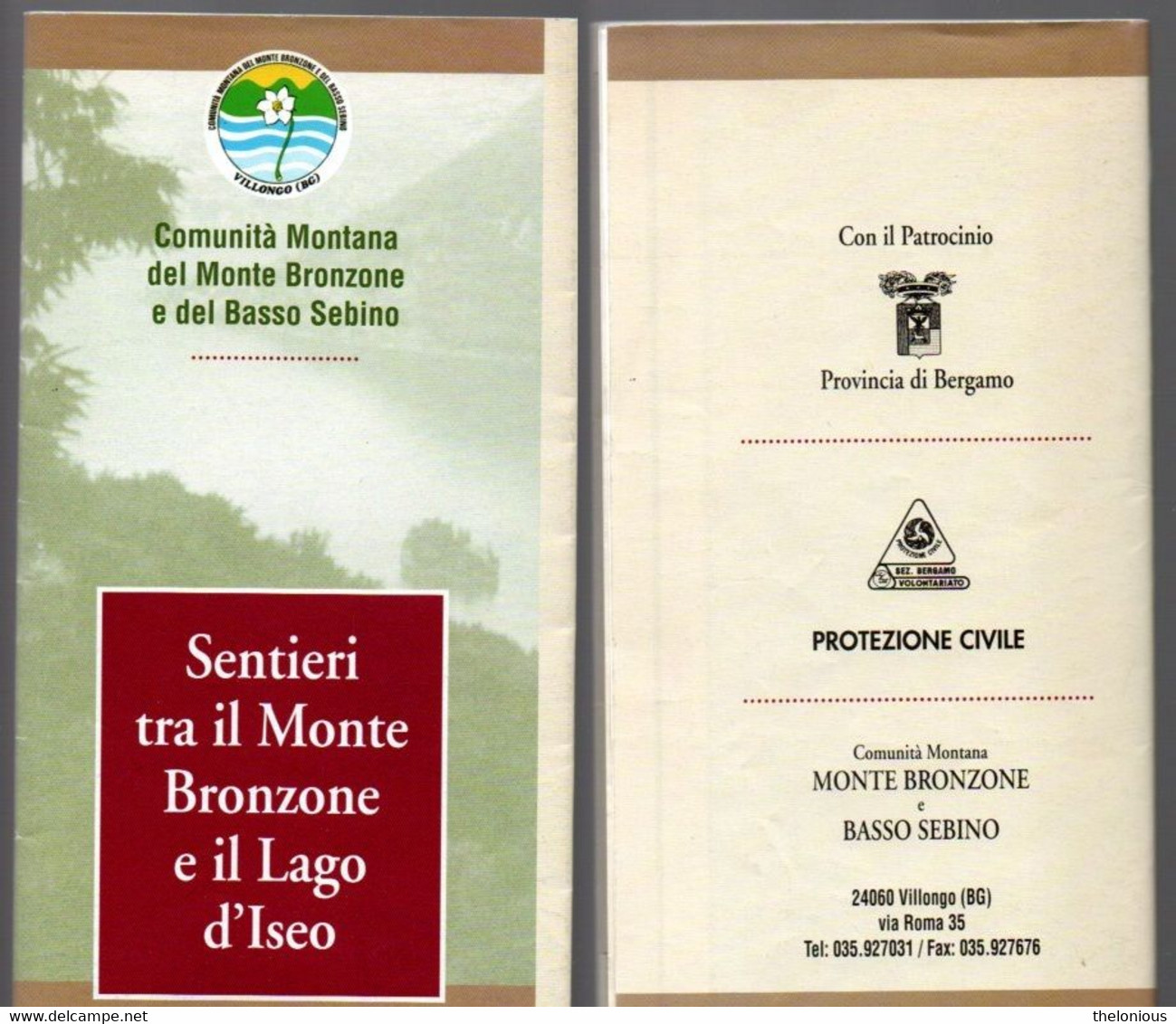 # Sentieri Tra Il Monte Bronzone E Il Lago D'Iseo - Toerisme, Reizen