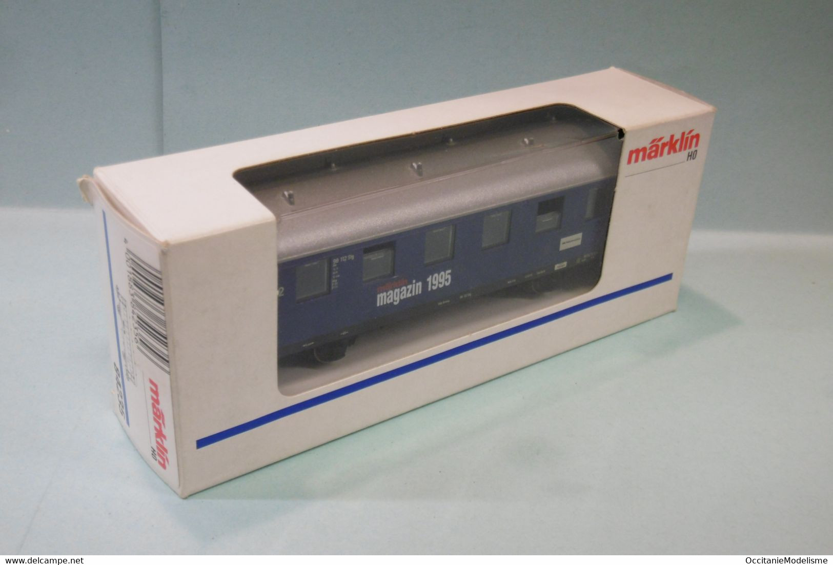 Märklin 3 Rails - VOITURE VOYAGEURS DB Bleu Magazin 1995 Réf. 84235 BO HO 1/87 - Scompartimento Viaggiatori