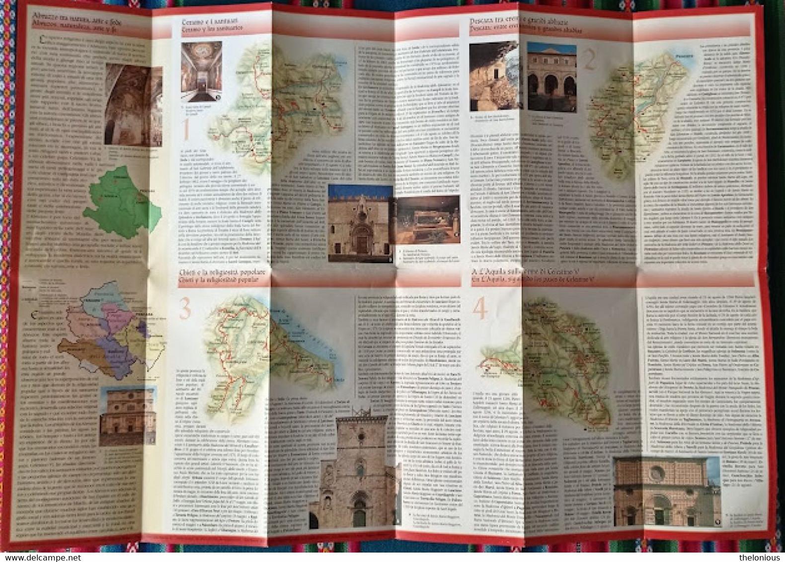 # Abruzzo - I Luoghi Dello Spirito - Cartina E Descrizione Dei Luoghi - Toerisme, Reizen