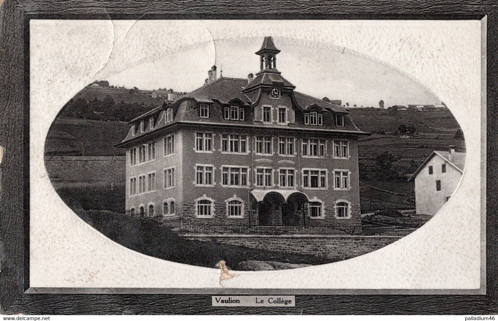 VAUD VAULION LE COLLEGE - PERROCHET & DAVID No 1083 - Voyagé Le 11.02.1911 - Vaulion