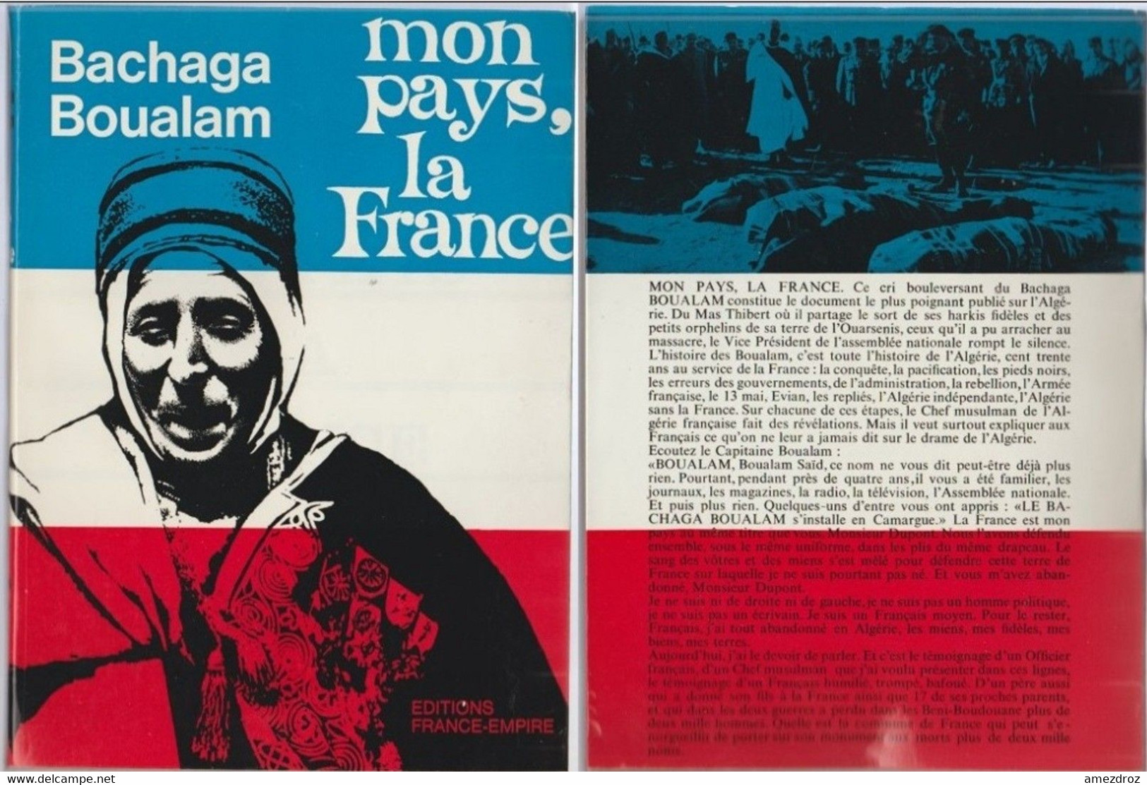 Algérie Bachaga Boualam Mon Pays La France (1A) - Français