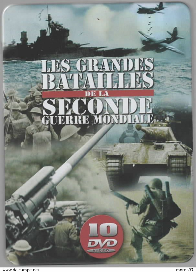 LES GRANDES BATAILLES DE LA SECONDE GUERRE MONDIALE    Superbe Coffret En Fer (10 DVDs)   C10 - Documentary