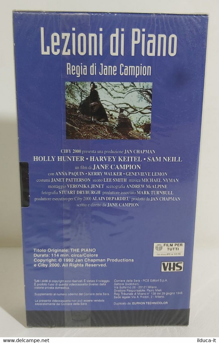 I105605 VHS - Lezioni Di Piano - Jane Campion - SIGILLATO - Drama