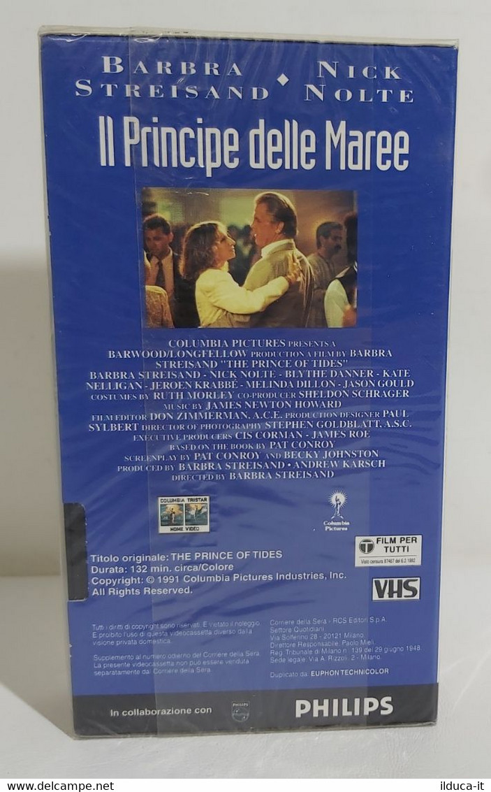 I105607 VHS - Il Principe Delle Maree - Barbra Streisand - SIGILLATO - Drame