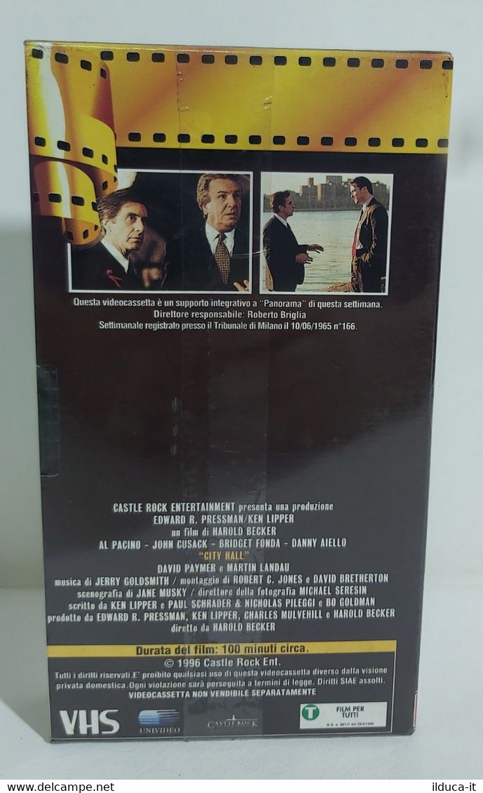 I105609 VHS - City Hall - Al Pacino - SIGILLATO - Politie & Thriller