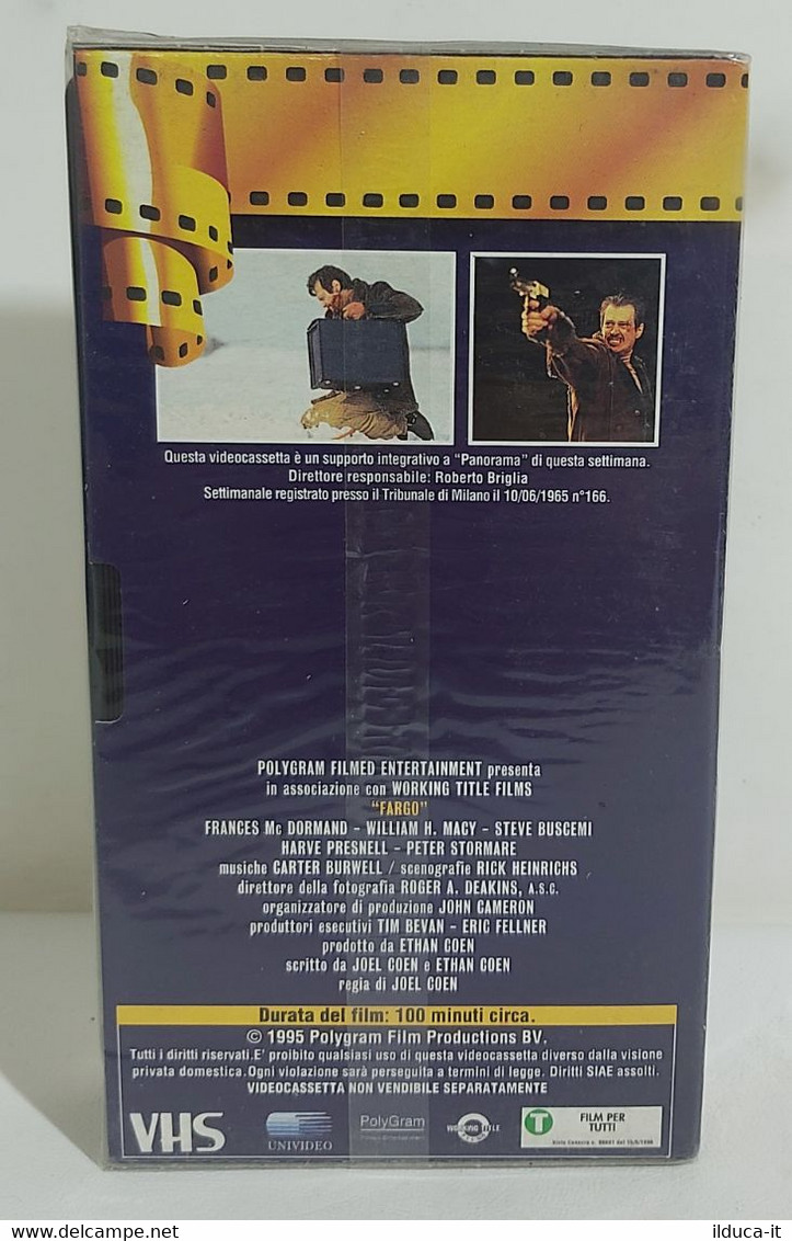 I105619 VHS - Fargo - Fratelli Cohen - SIGILLATO - Crime