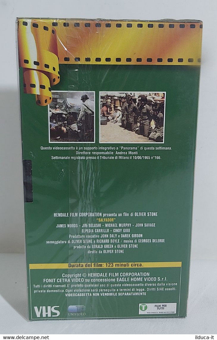 I105620 VHS - Salvador - Oliver Stone - SIGILLATO - Dramma
