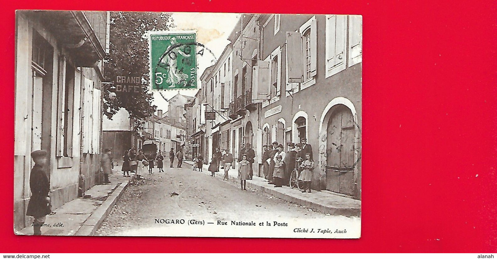 NOGARO Rue Nationale Et La Poste (Tapie) Gers (32) - Nogaro