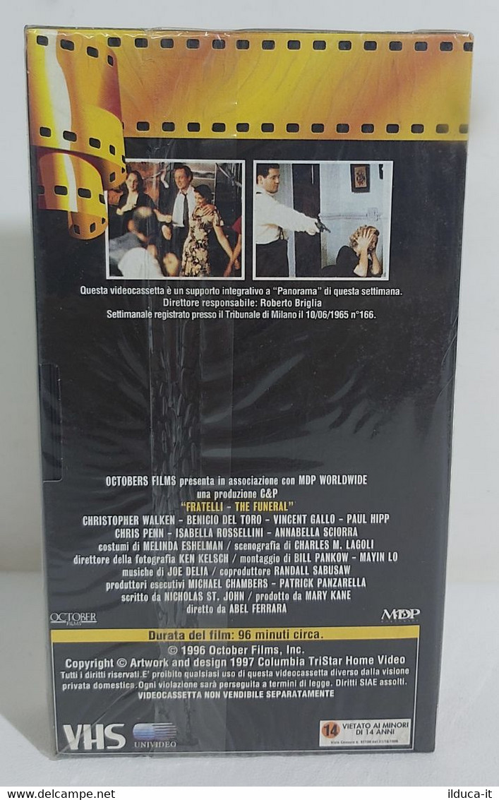 I105624 VHS - Fratelli - Abel Ferrara - SIGILLATO - Politie & Thriller