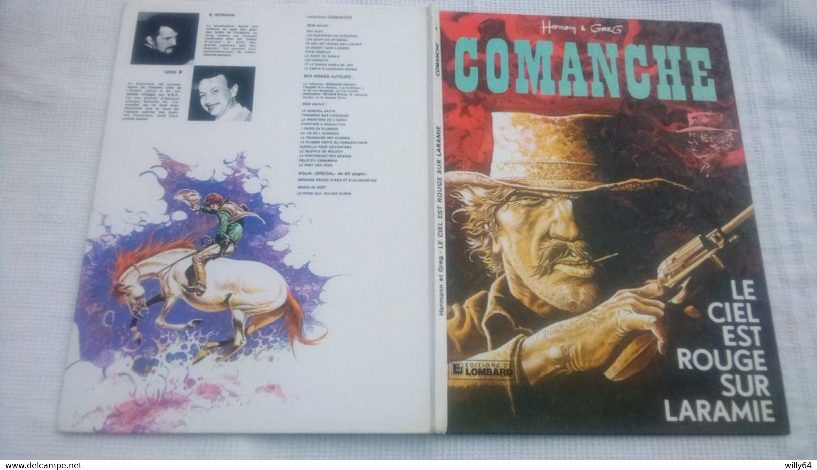 COMANCHE  " Le Ciel Est Rouge Sur Laramie"    Editions: Du LOMBARD  1983  TBE - Comanche