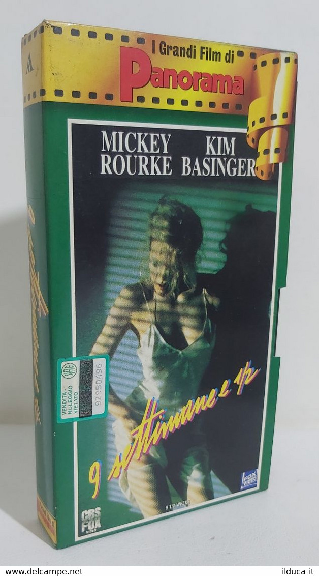 I105634 VHS - 9 Settimane E Mezzo - Mickey Rourke / Kim Basinger - Drame