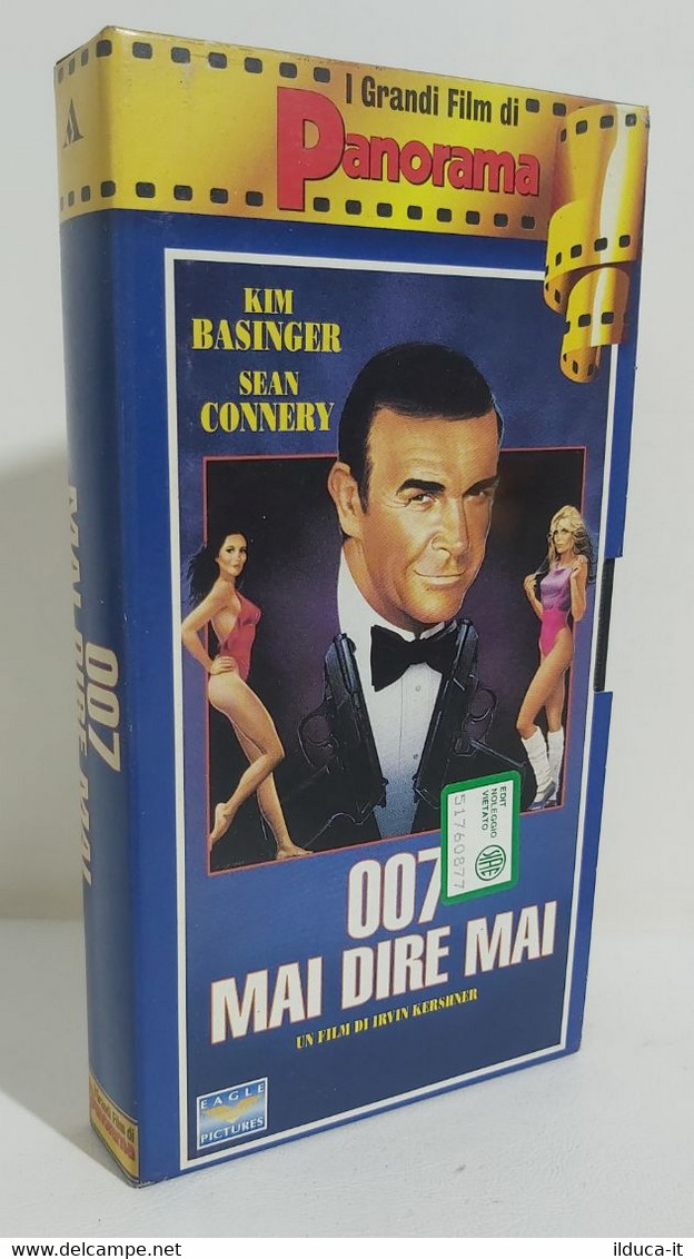 I105635 VHS - 007 Mai Dire Mai - Sean Connery / Kim Basinger - Azione, Avventura