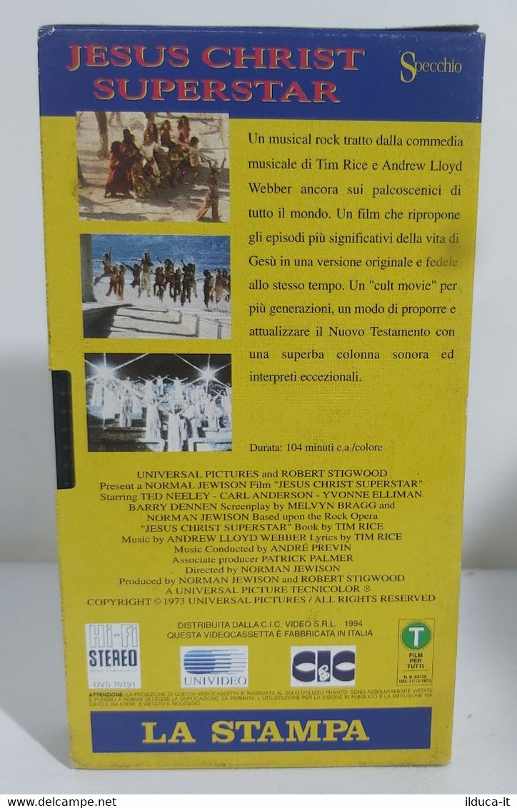 I105637 VHS - Jesus Christ Superstar - Cult Movie - Comédie Musicale