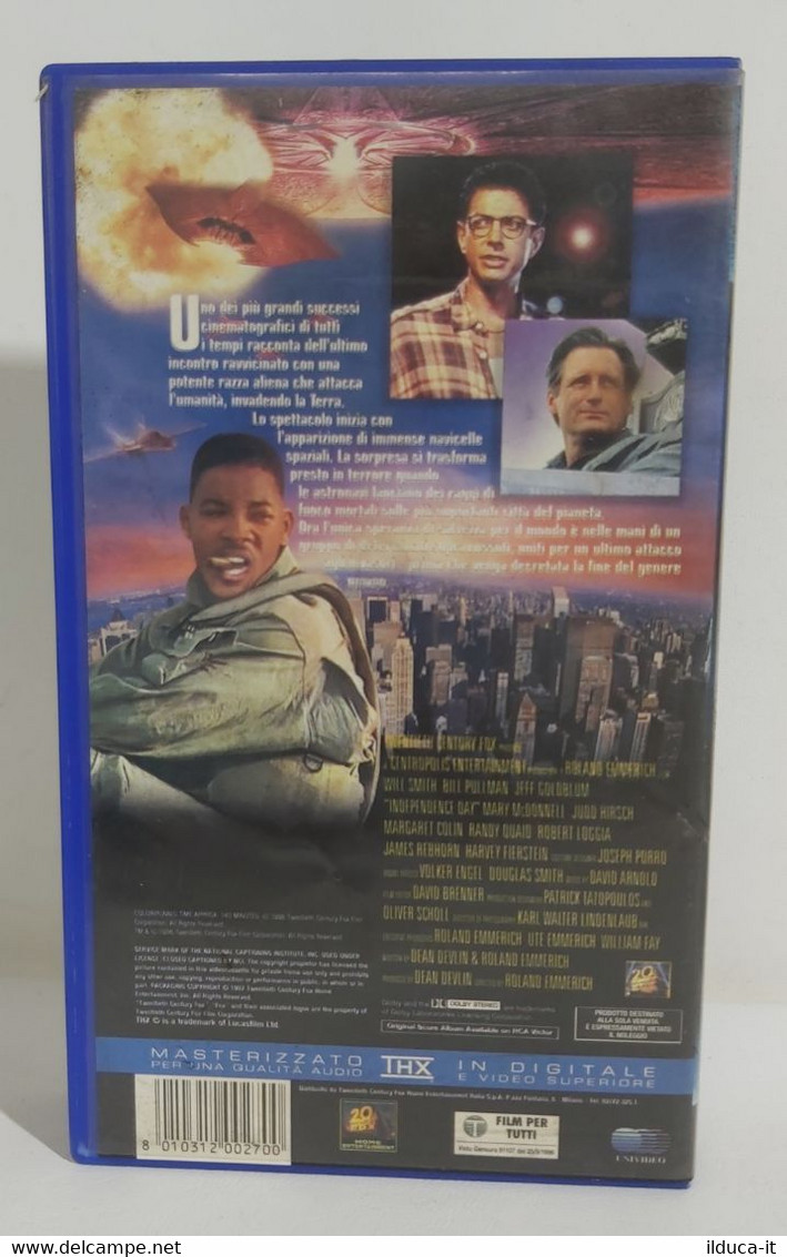 I105638 VHS - Independence Day - Will Smith - Sci-Fi, Fantasy