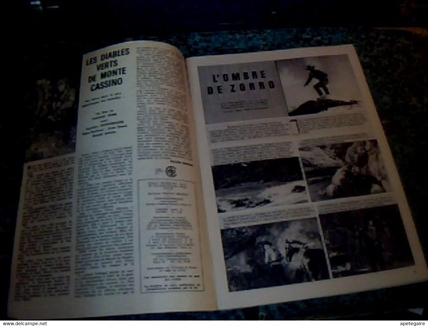 Revue BD Roman Photo Star Aventures L'ombre De Zorro N° 135 Année 1964 édition Bozzesi - Zorro
