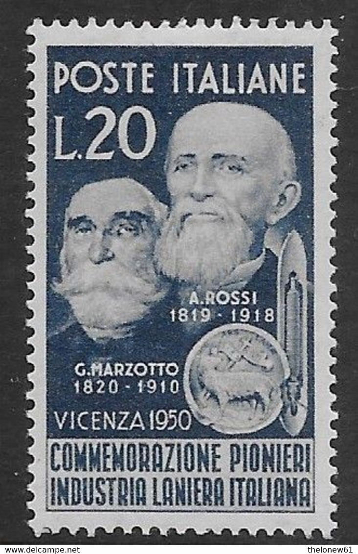 Italia Italy 1950 Lanieri Sa N.628 Nuovo MH * - Recapito Autorizzato