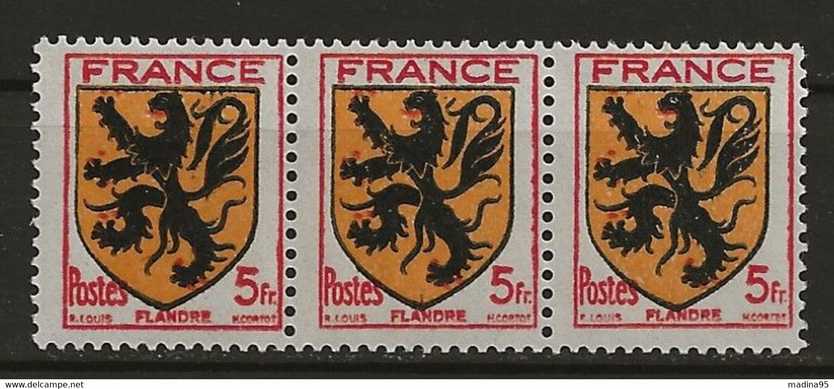 FRANCE: ** N° YT 602 X 3, Bande, TB - Nuovi