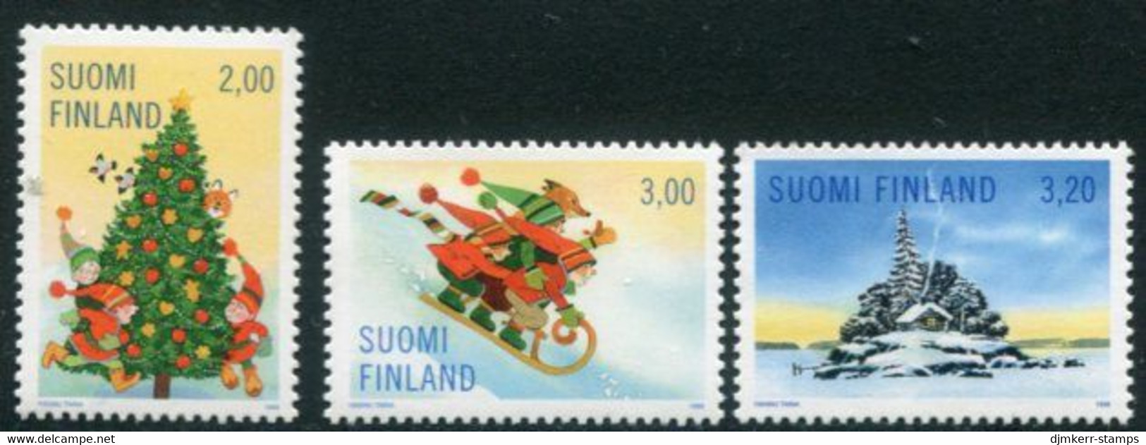 FINLAND 1998 Christmas MNH / **.  Michel 1457-59 - Unused Stamps
