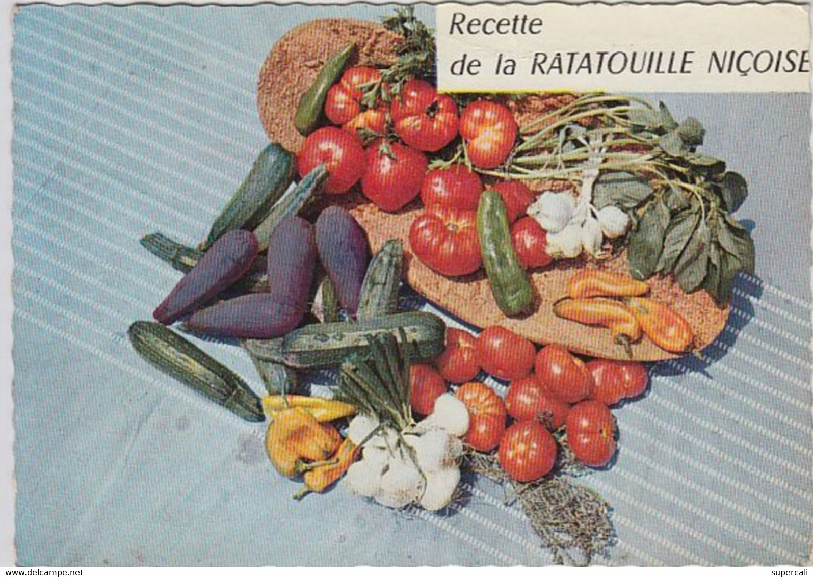 REF25.254  RECETTE DE LA RATATOUILLE NICOISE EMILIE BERNARD - Recettes (cuisine)