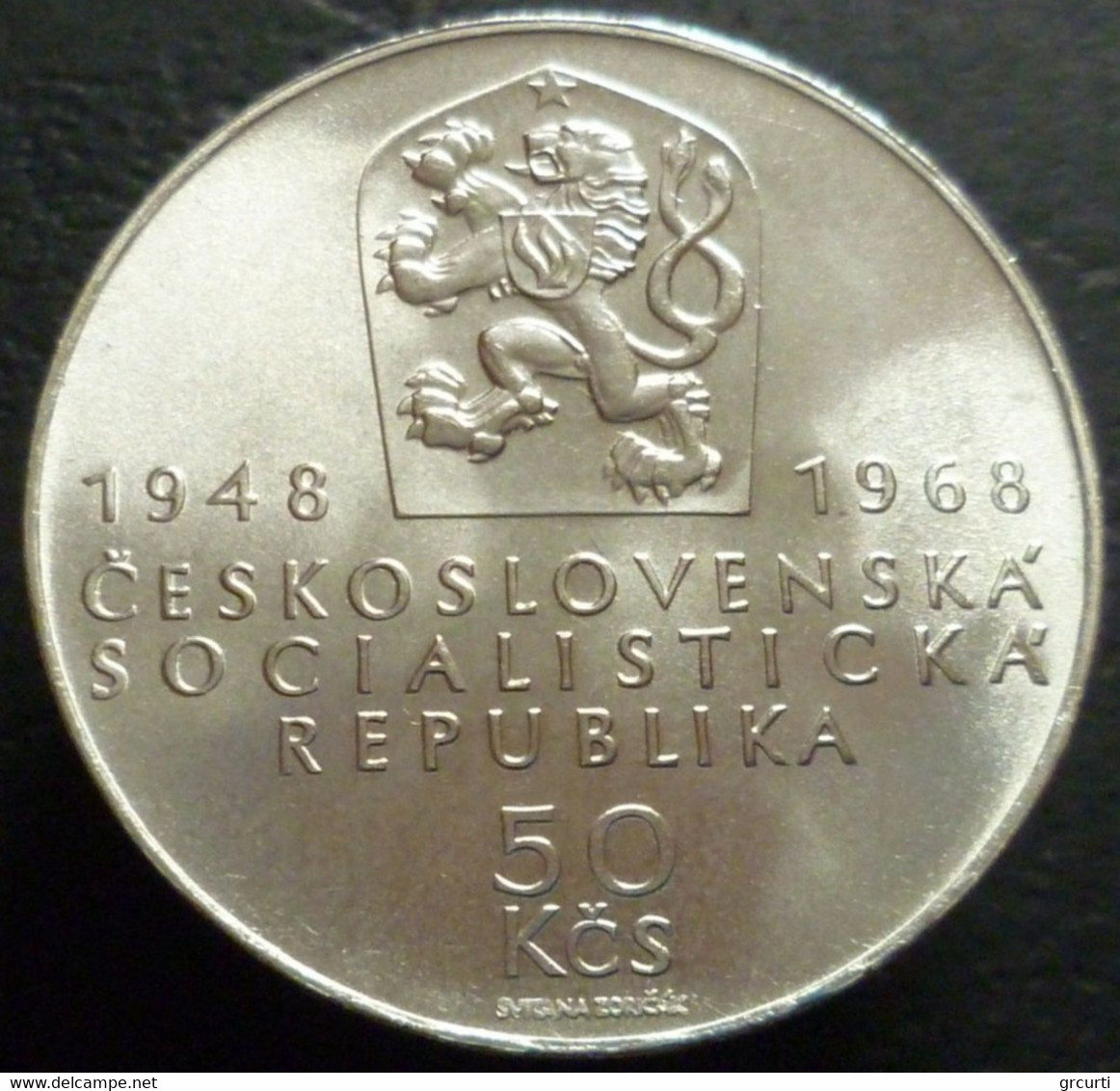 Cecoslovacchia - 50 Korun 1971 - 50° Anniversario Cecoslovacchia E 20° Repubblica Popolare - KM# 68 - Czechoslovakia