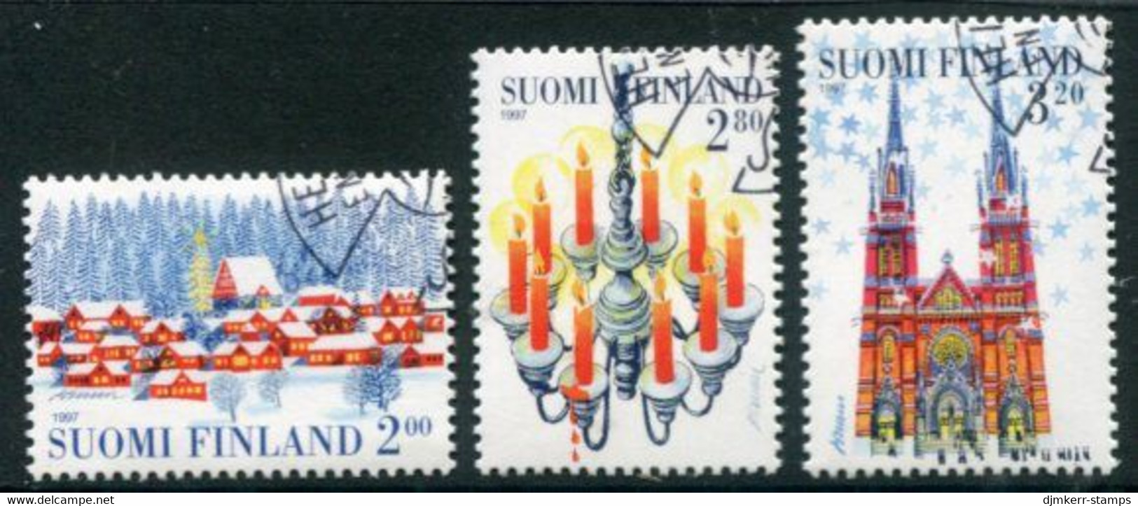 FINLAND 1997 Christmas Used.  Michel 1411-13 - Used Stamps