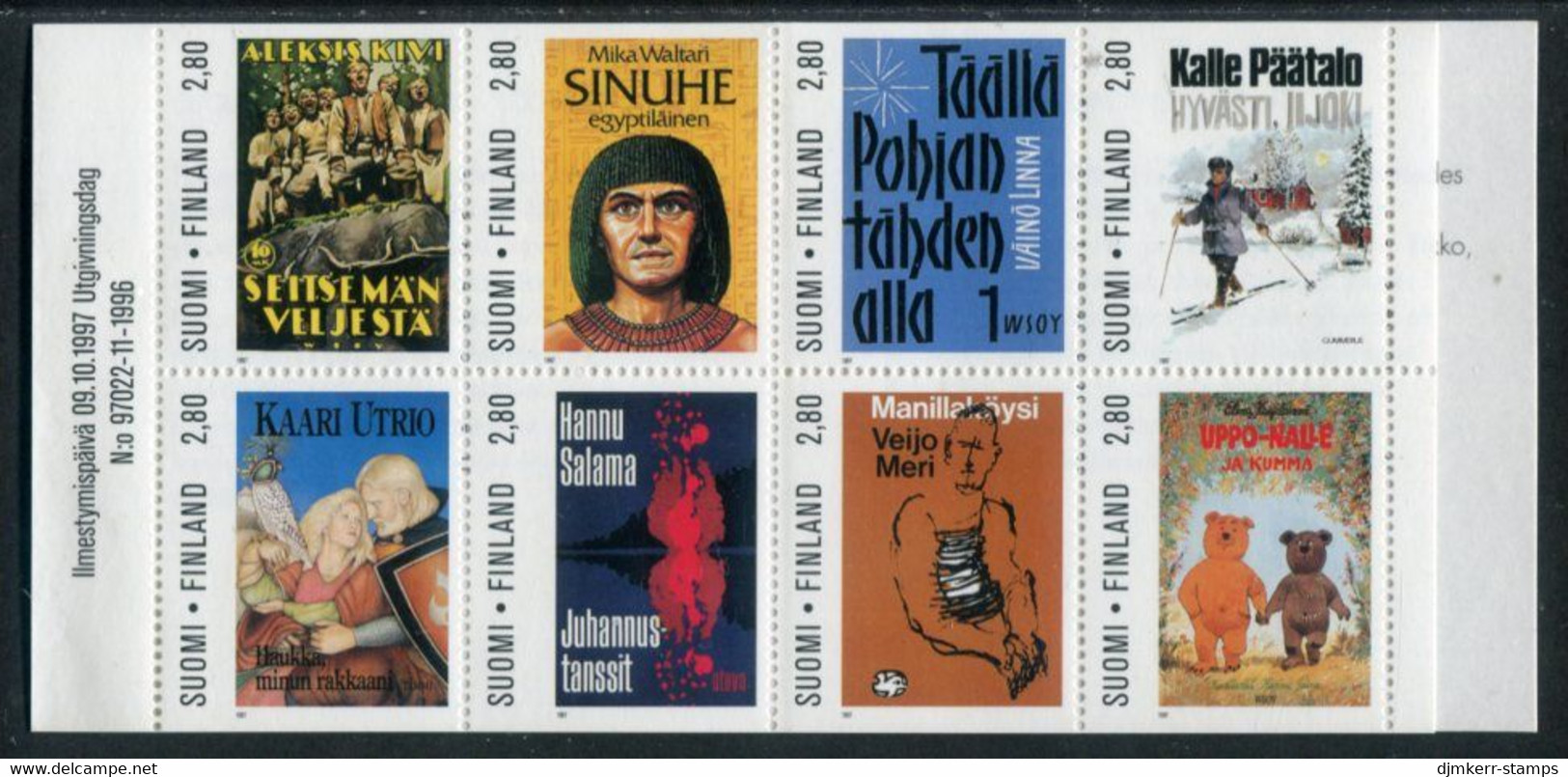 FINLAND 1997 Centenary Of Writers' Association Booklet MNH / **.  Michel 1403-10 - Unused Stamps