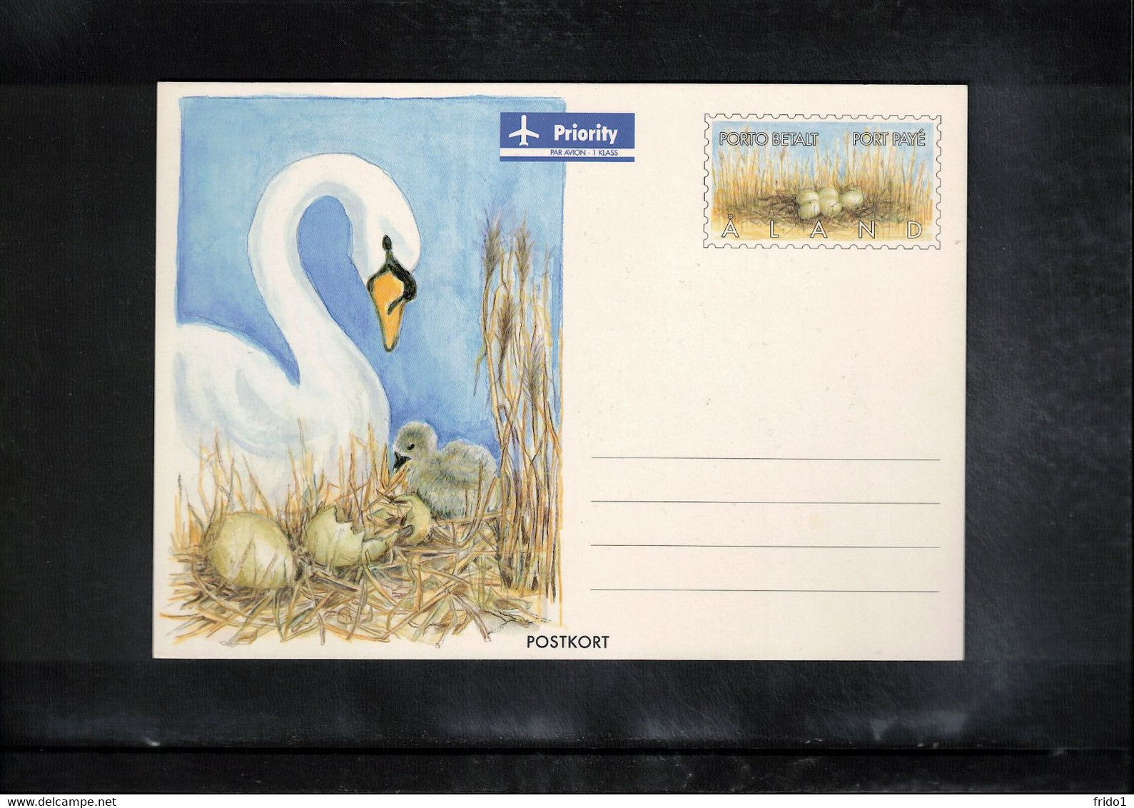 Aland Swans Interesting Postcard - Cygnes