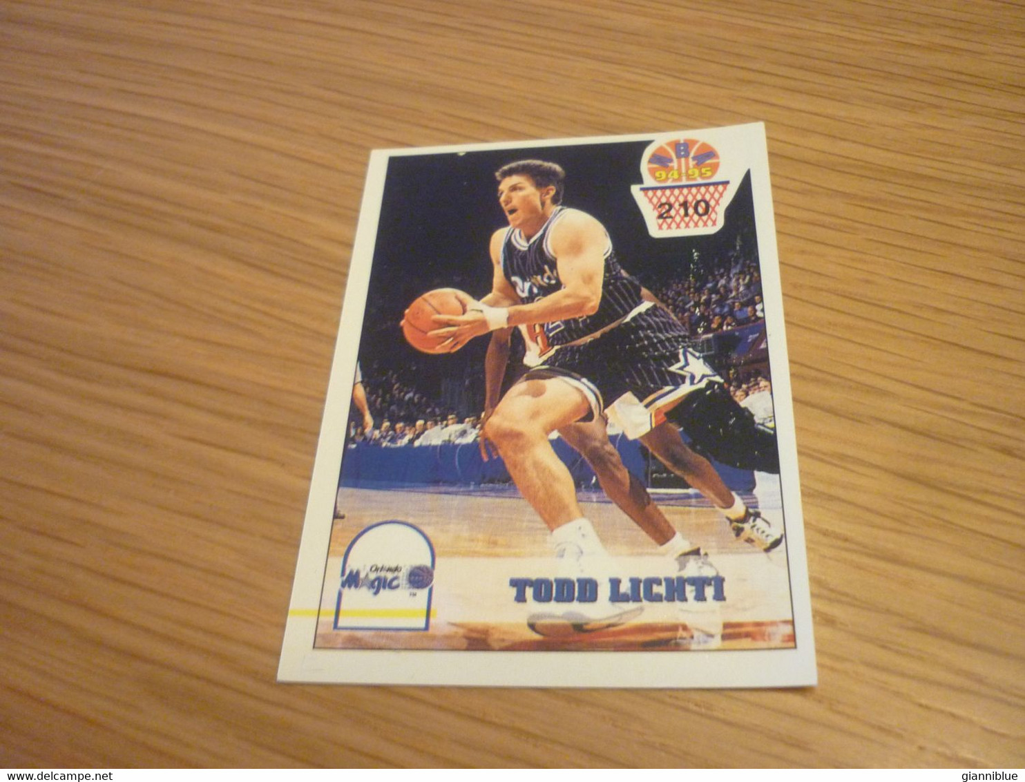 Todd Lichti Orlando Magic NBA Basket 94-95 Rare Greek Edition No Panini Basketball Unstuck Sticker #210 - 1990-1999