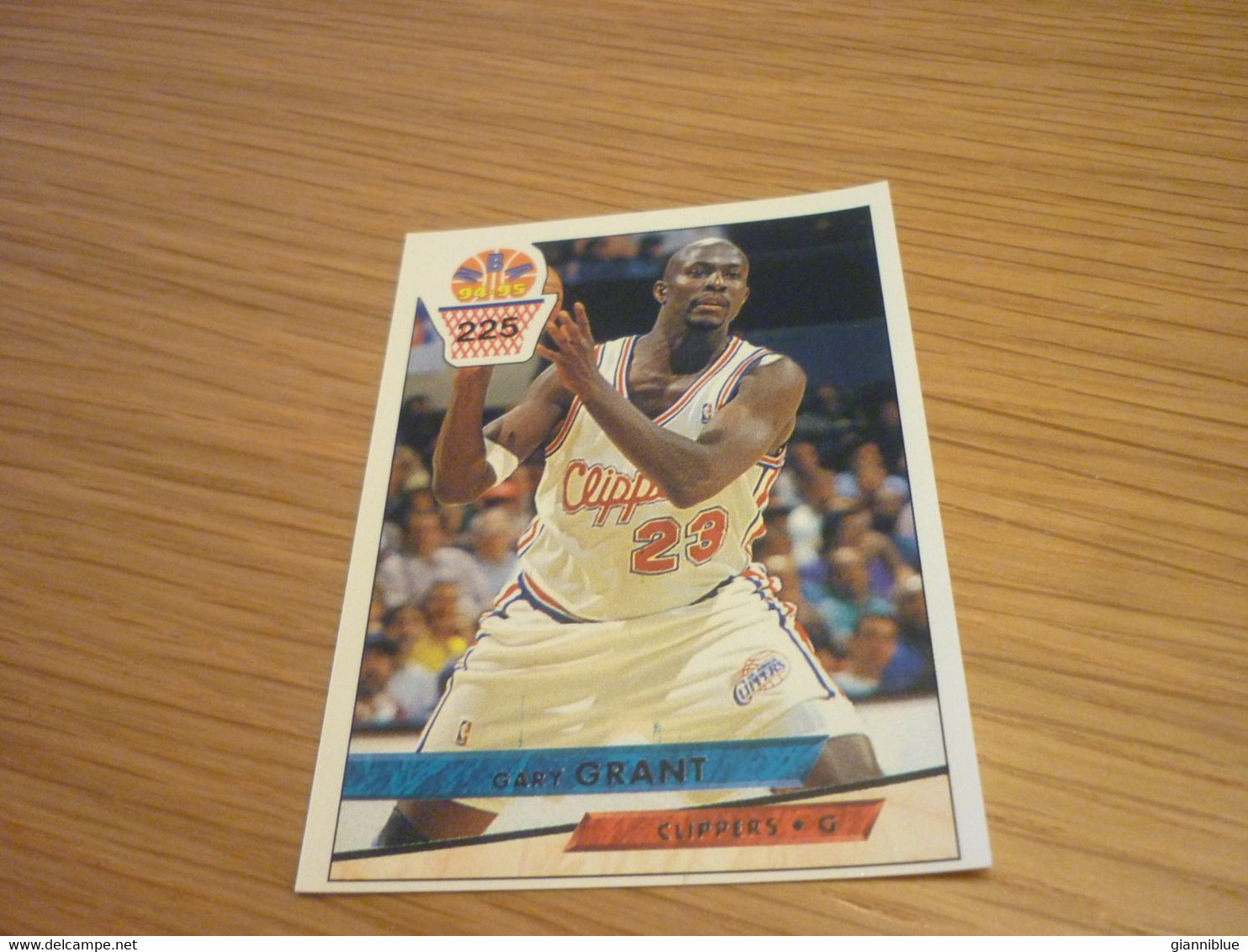 Gary Grant Los Angeles Clippers NBA Basket 94-95 Rare Greek Edition No Panini Basketball Unstuck Sticker #225 - 1990-1999