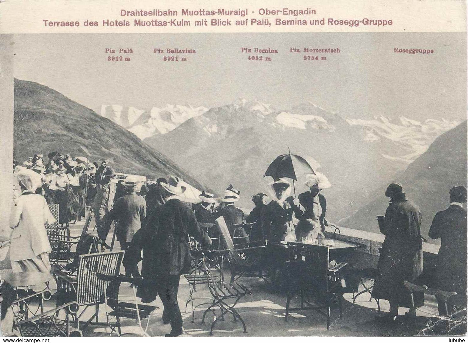 Muottas Muraigl - Terrasse Kulm Hotel          Ca. 1910 - Other & Unclassified