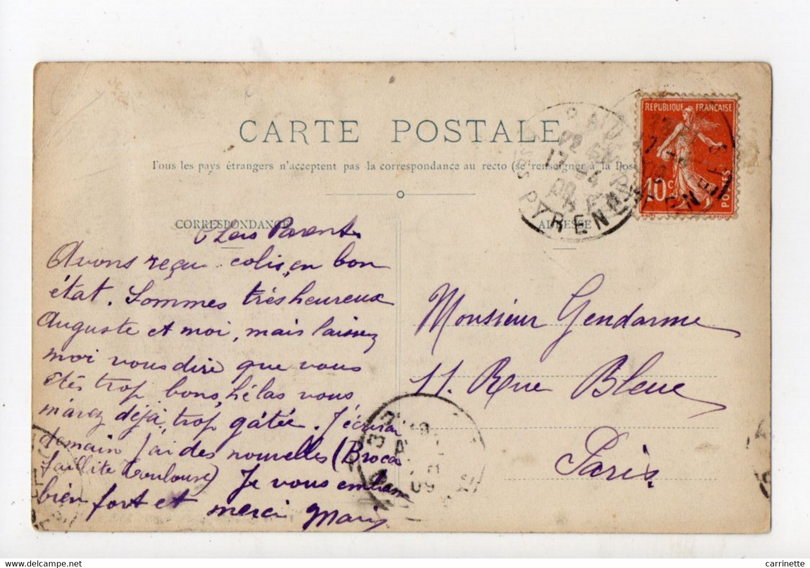 LEMBEYE - 64 - Béarn - Cavalcade Du 29 Mars 1908 - Le Char Des Chasseurs - Achat Immédiat - Lembeye