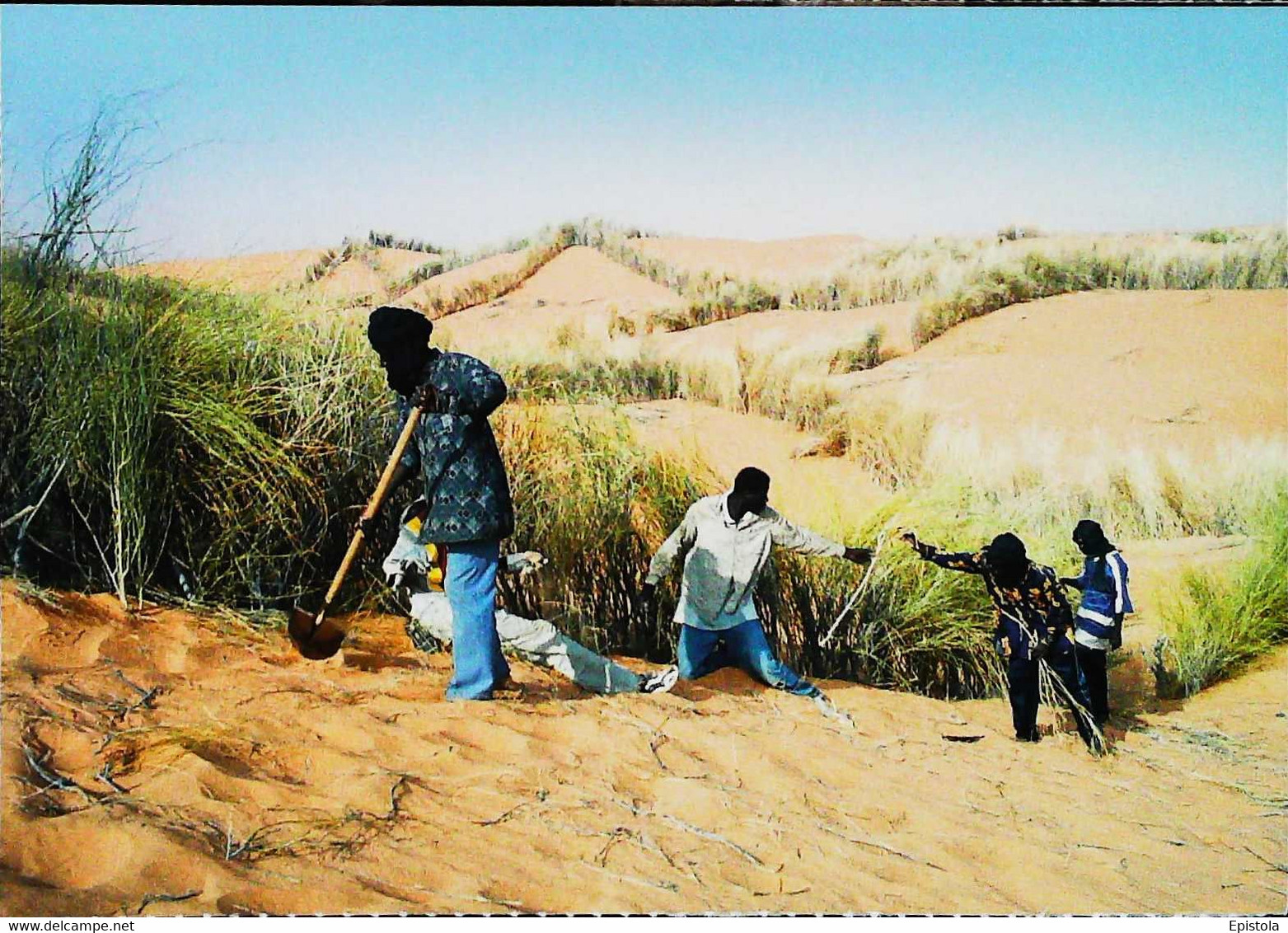► CPSM Mauritanie Sortie De Nouakchott Vents De Sable - Mauritanie
