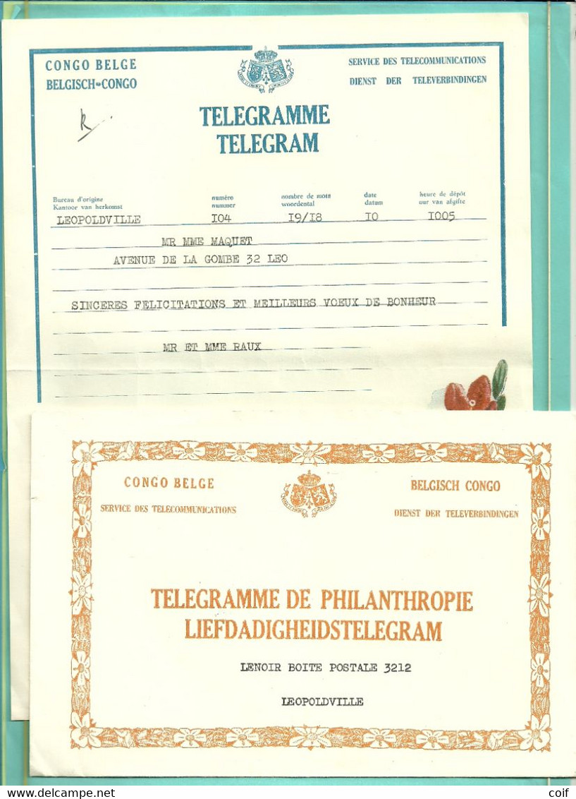 BRIEF LIEFDADIGHEIDSTELEGRAM / TELEGRAMME DE PHILANTHROPIE - Other & Unclassified