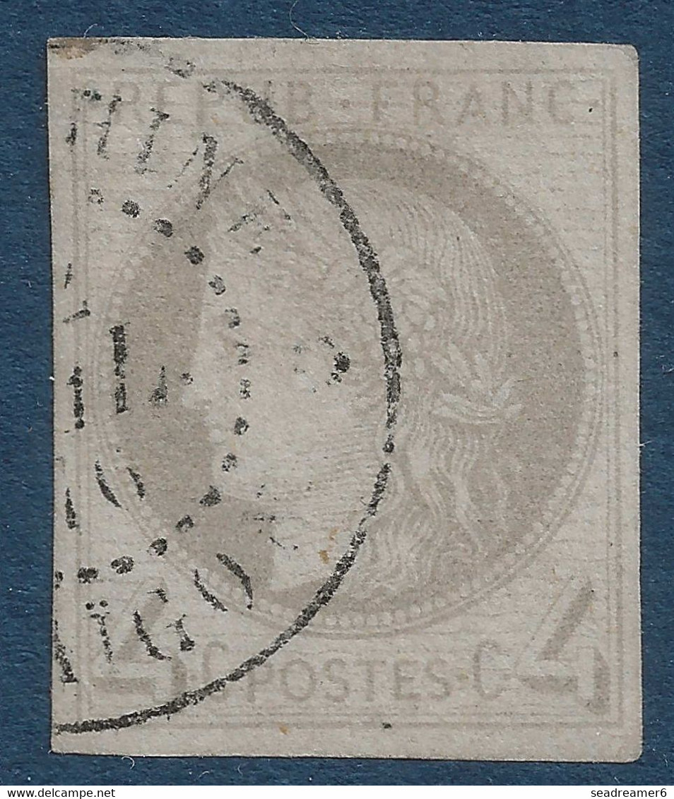 France Colonies Générales Céres N°16 4c Gris Jaunatre Oblitéré Dateur "Cochinchine /Saigon " TTB Signé JAMET & BEHR - Cérès