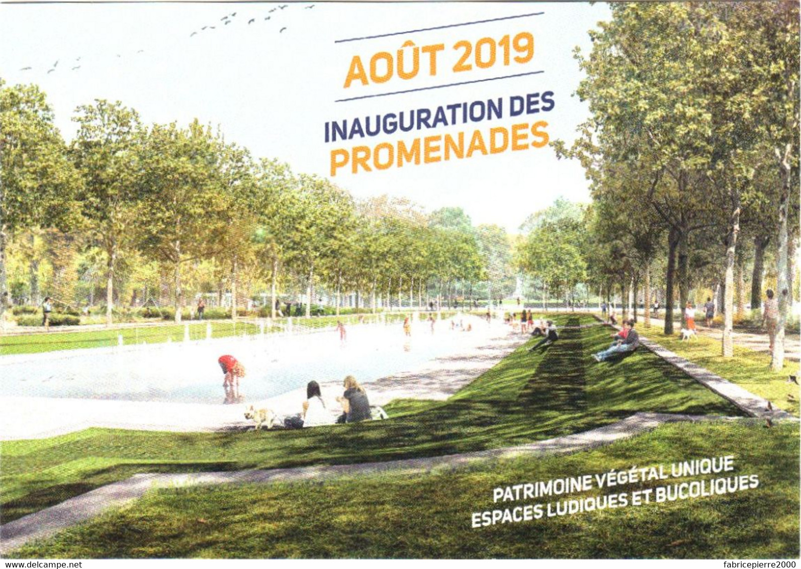 CPM 51 (Marne) Reims - Août 2019 Inauguration Des Promenades TBE Patrimoine Végétal Unique, Espaces Ludiques Et Bucoliqu - Inauguraciones