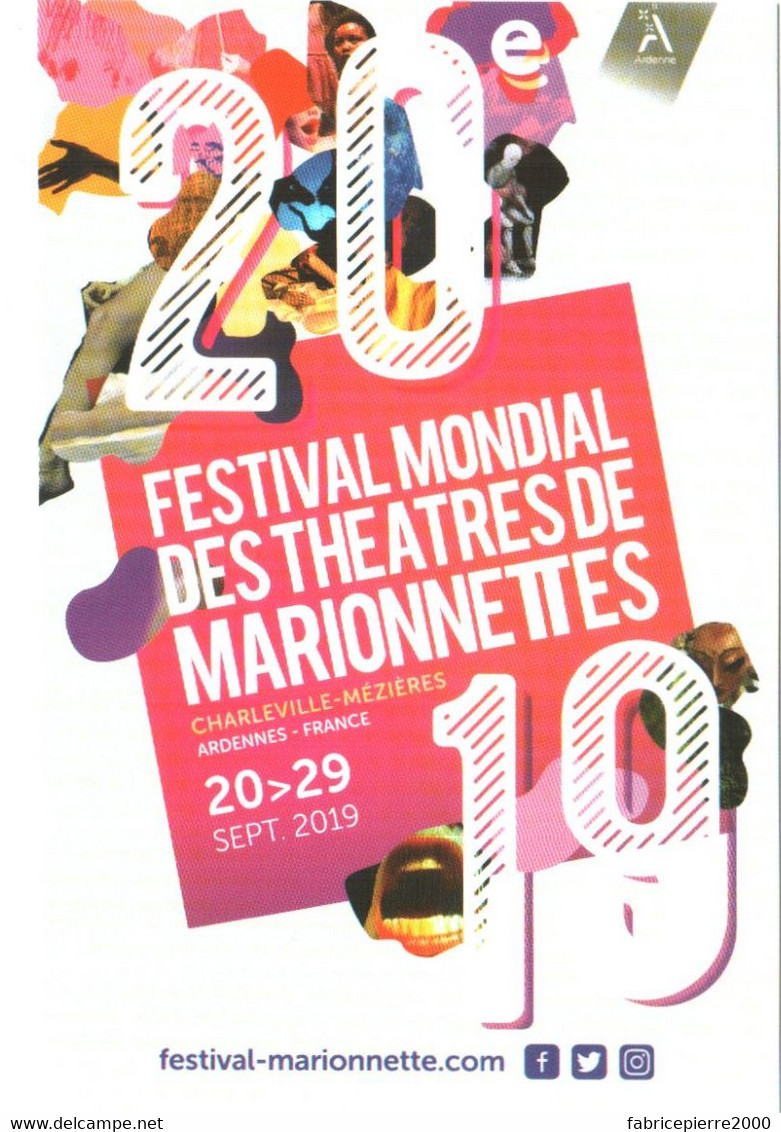 CPM 08 (Ardennes) Charleville-Mézières - 20e Festival Mondial Des Théâtres De Marionenettes 20 Septembre 2019 TBE - Manifestazioni