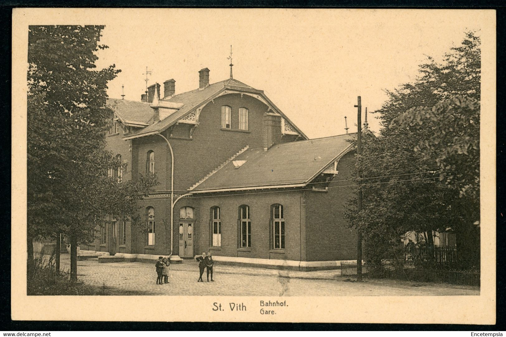 CPA - Carte Postale - Belgique - Saint Vith - Gare - 1929  (CP20333) - Saint-Vith - Sankt Vith