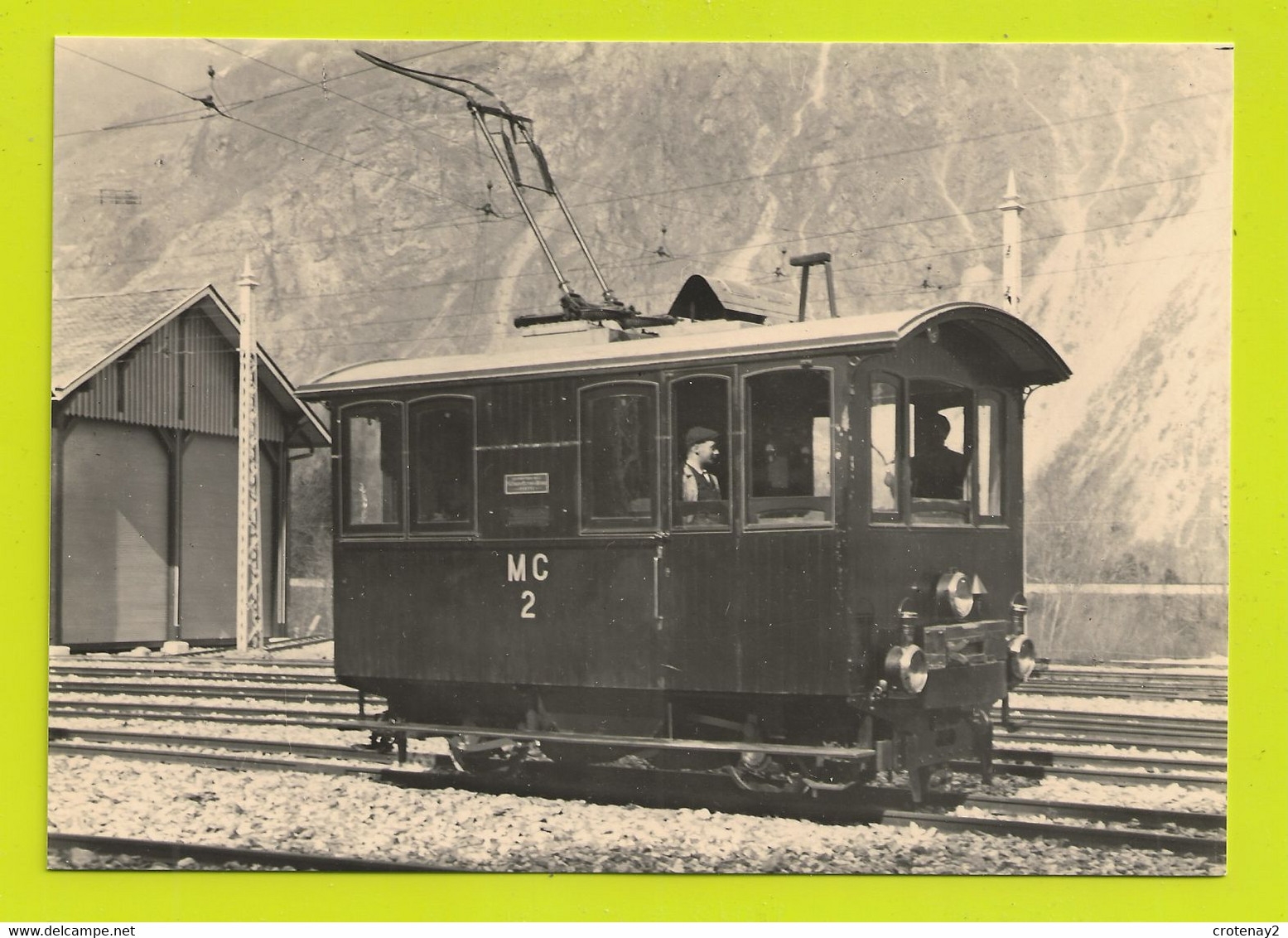 CPM TRAIN VOIR DOS Locomotive He 2/2 2 MC2 Au Dépôt De VERNAYAZ En 1906 - Vernayaz