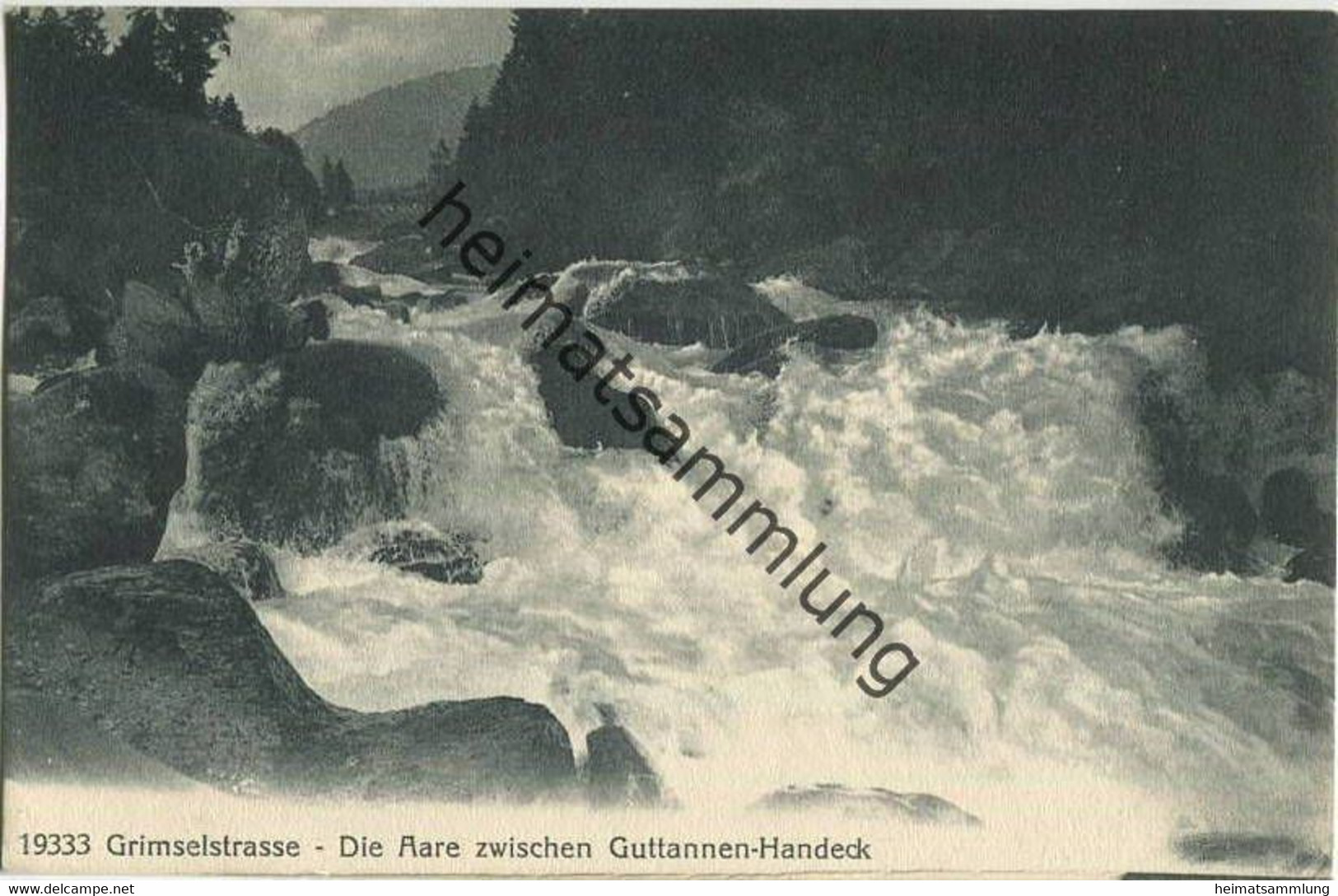 Grimselstrasse - Die Aare Zwischen Guttannen Handeck - Verlag Wehrli AG Kilchberg - Guttannen