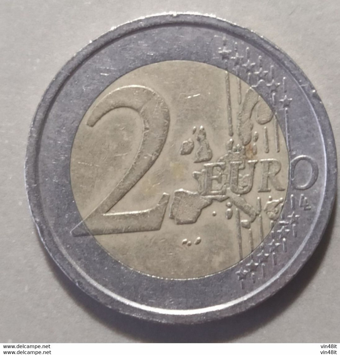 2002 -  GRECIA -  MONETA IN EURO - DEL VALORE DI  2,00  EURO  - USATA - Cyprus